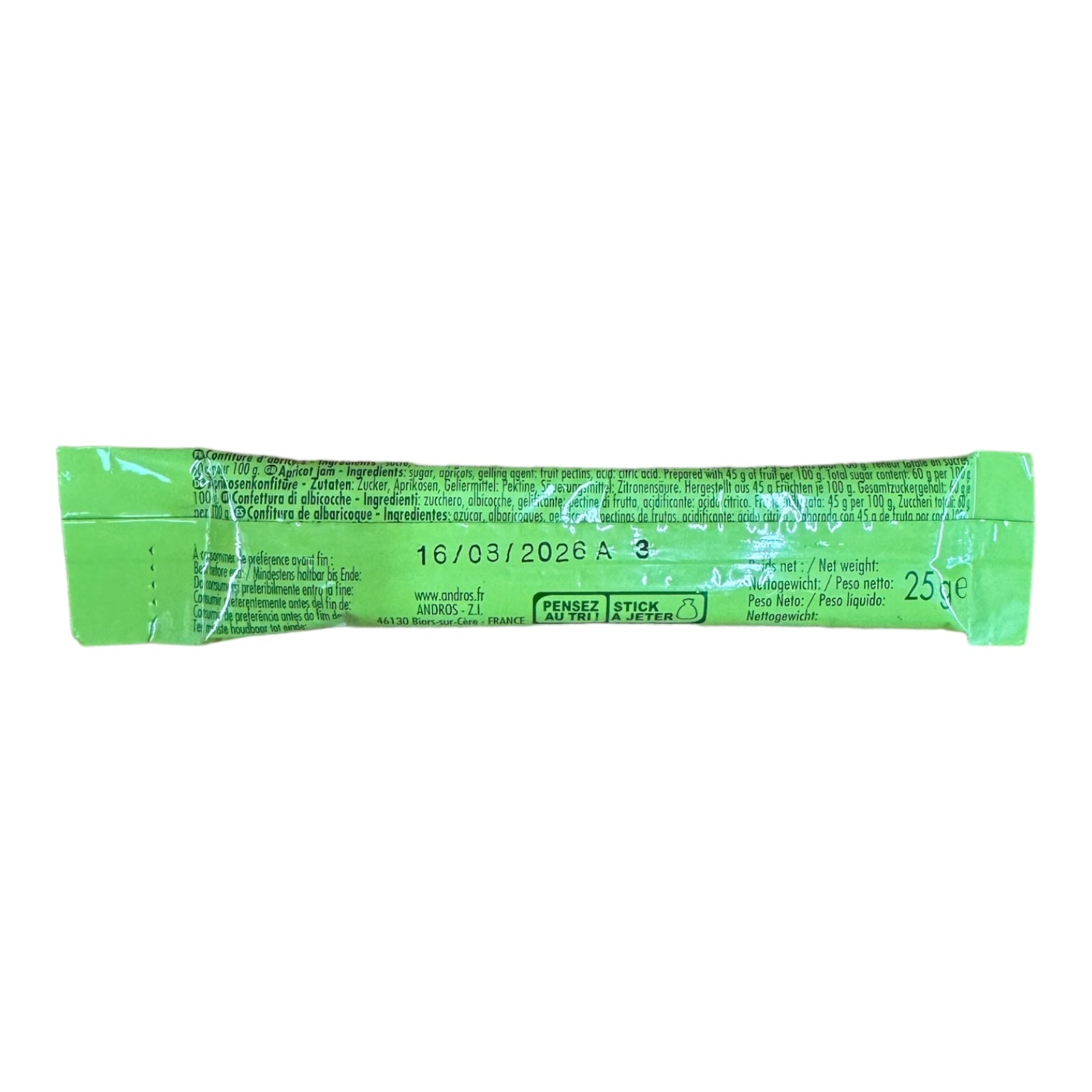 French Military MRE (RCIR) Component - Fruit Jam (variety of flavors)