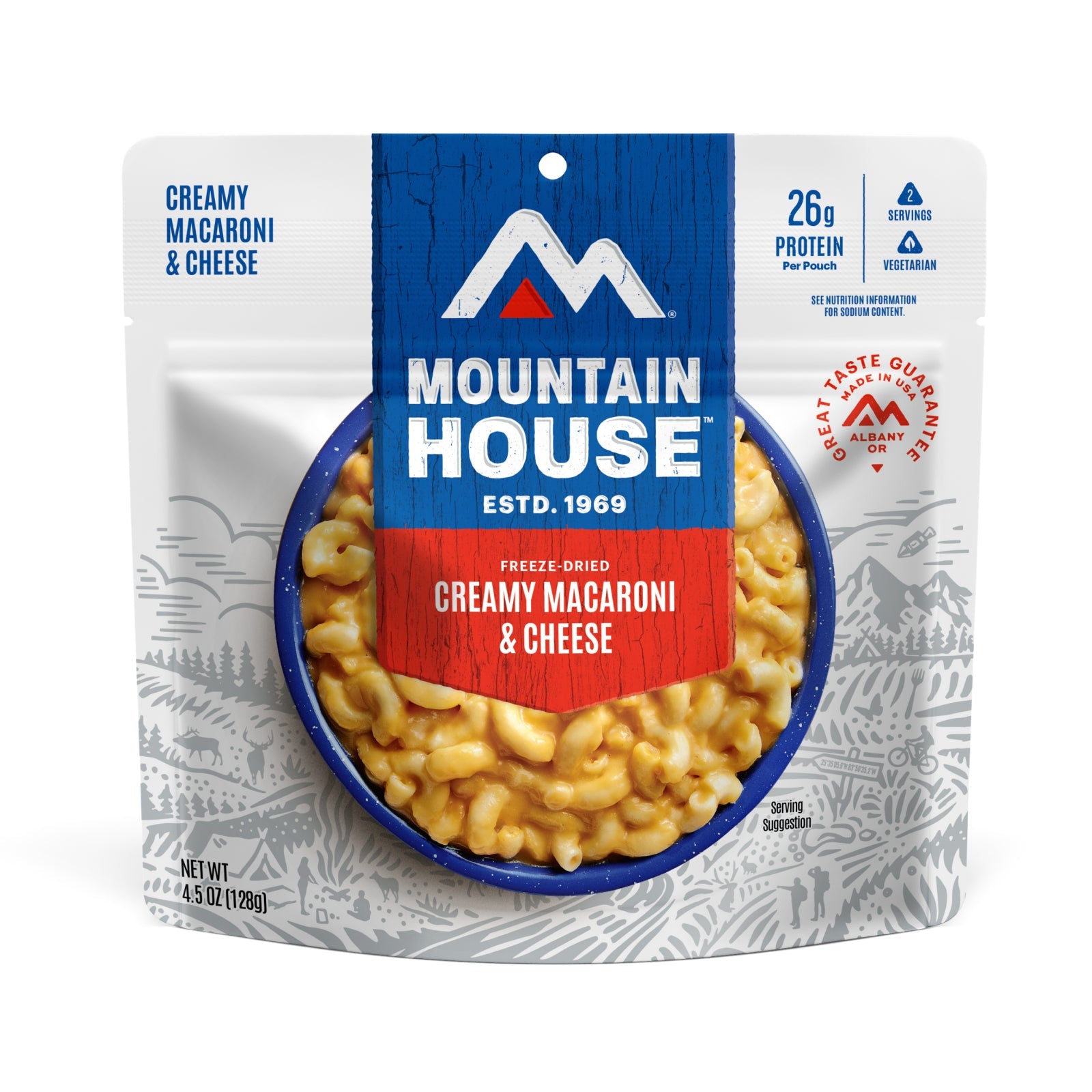Freeze Dried Creamy Macaroni & Cheese, by Mountain House