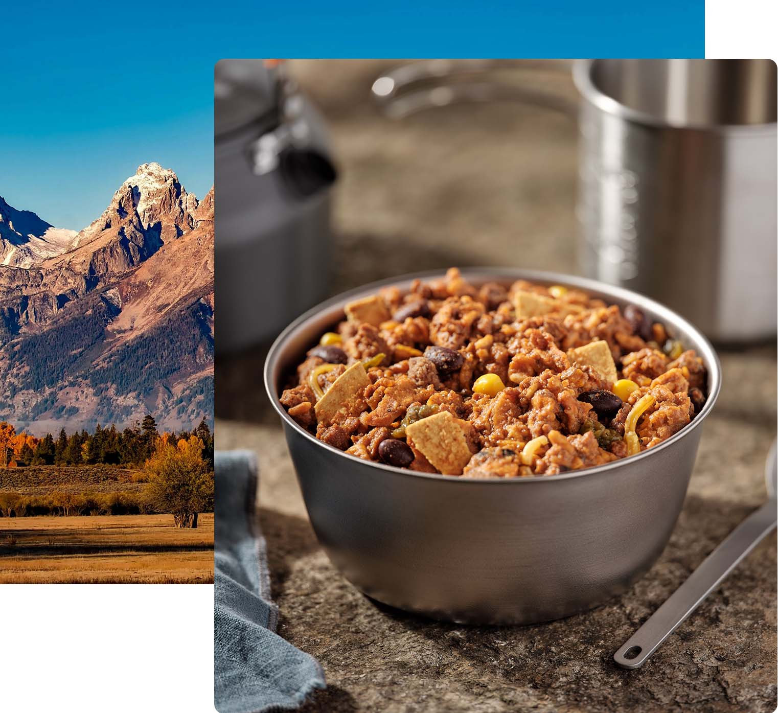 Freeze Dried Cheesy Beef Enchilada Bowl, by Mountain House