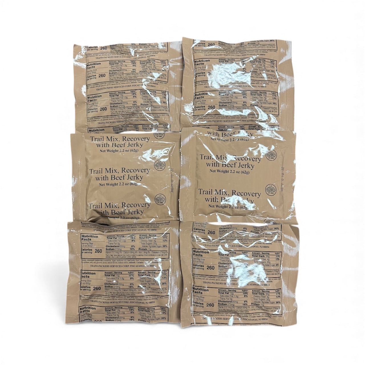 MRE Snack - Recovery Trail Mix with Beef Jerky (Trans Fat Free)
