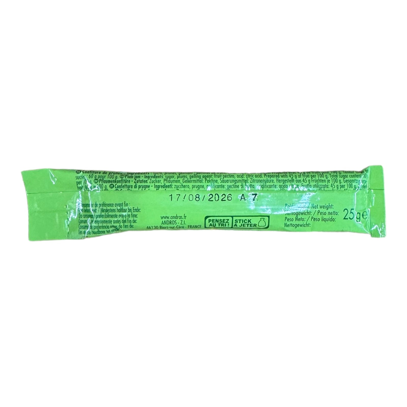 French Military MRE (RCIR) Component - Fruit Jam (variety of flavors)