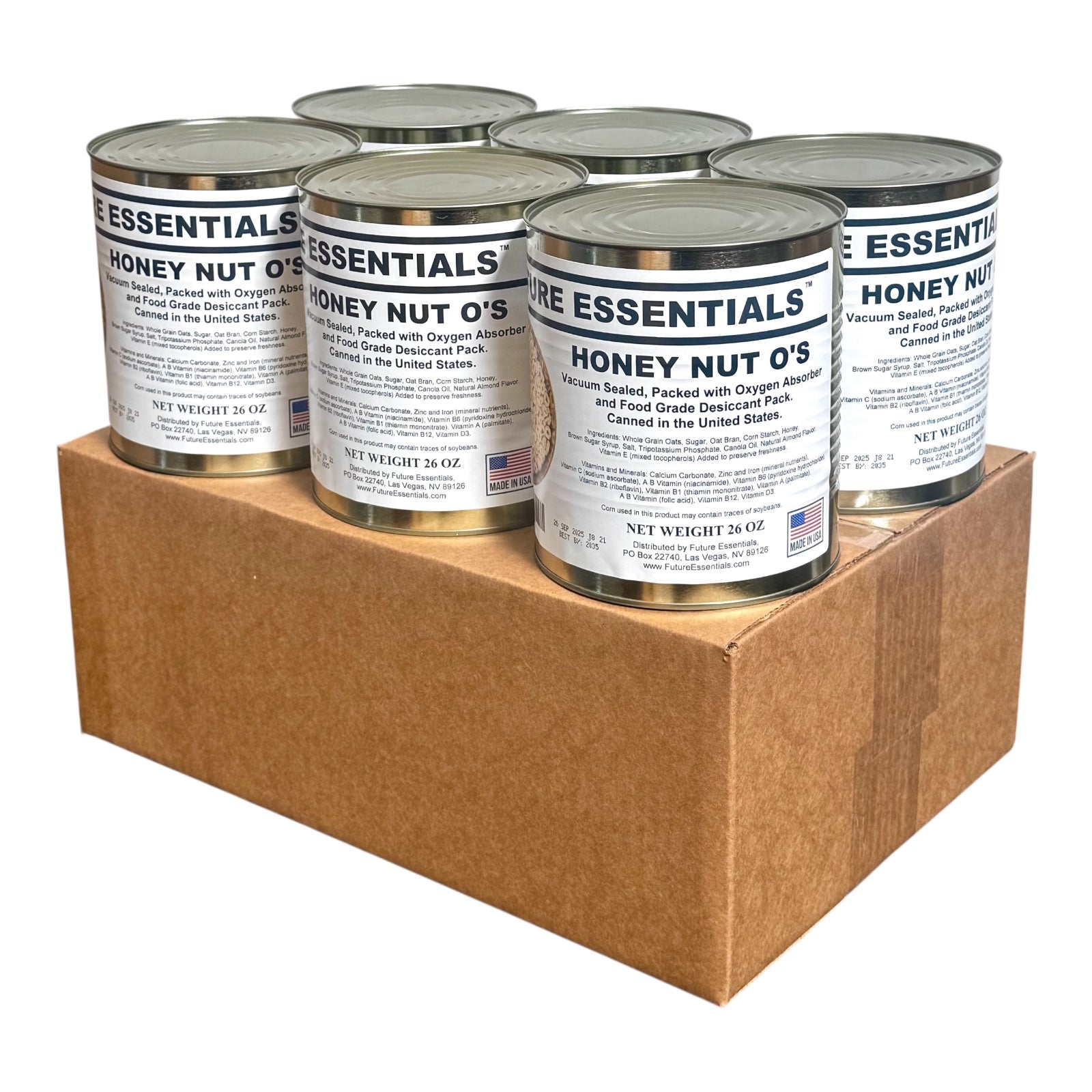 Future Essentials Honey Nut O's Cereal, #10 Can