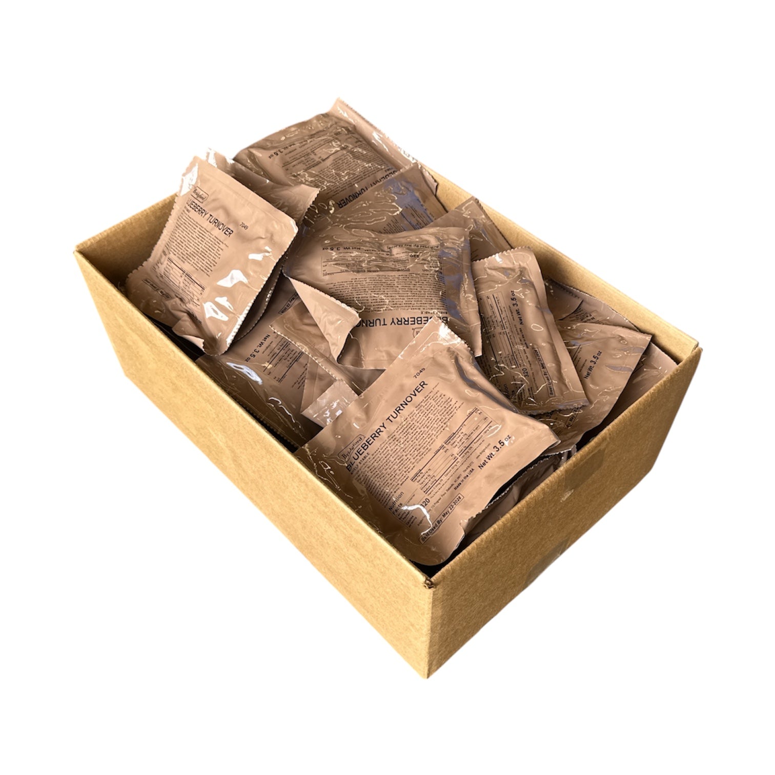 BULK MRE Dessert - 100 packs of Blueberry Turnover (Trans Fat Free)