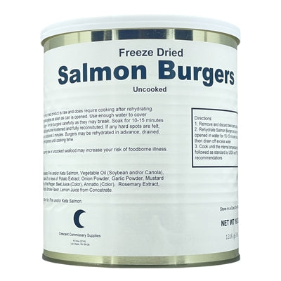 Military Surplus Freeze Dried Salmon Burgers