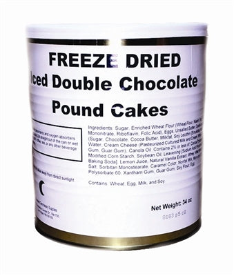 Freeze Dried Double Chocolate Pound Cakes