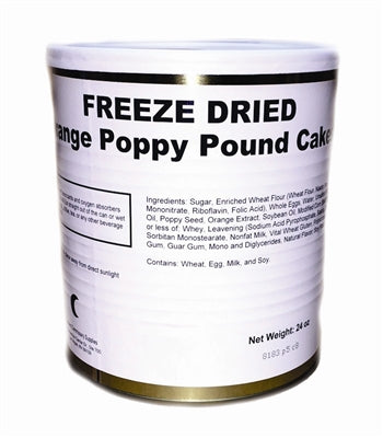 Freeze Dried Orange Poppyseed Pound Cakes