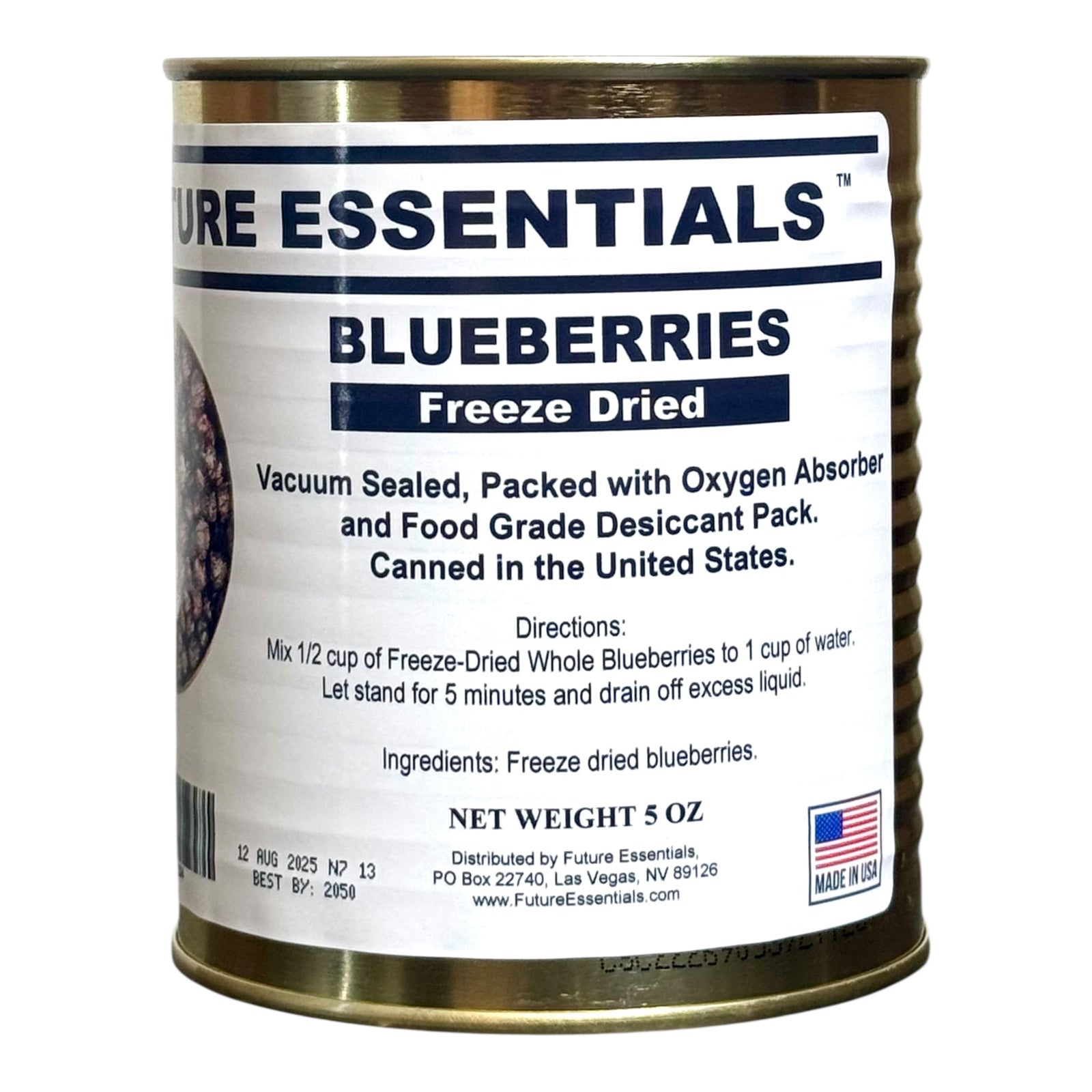 Sample Pack (6 Cans) of Future Essentials Freeze Dried Fruits and Vegetables