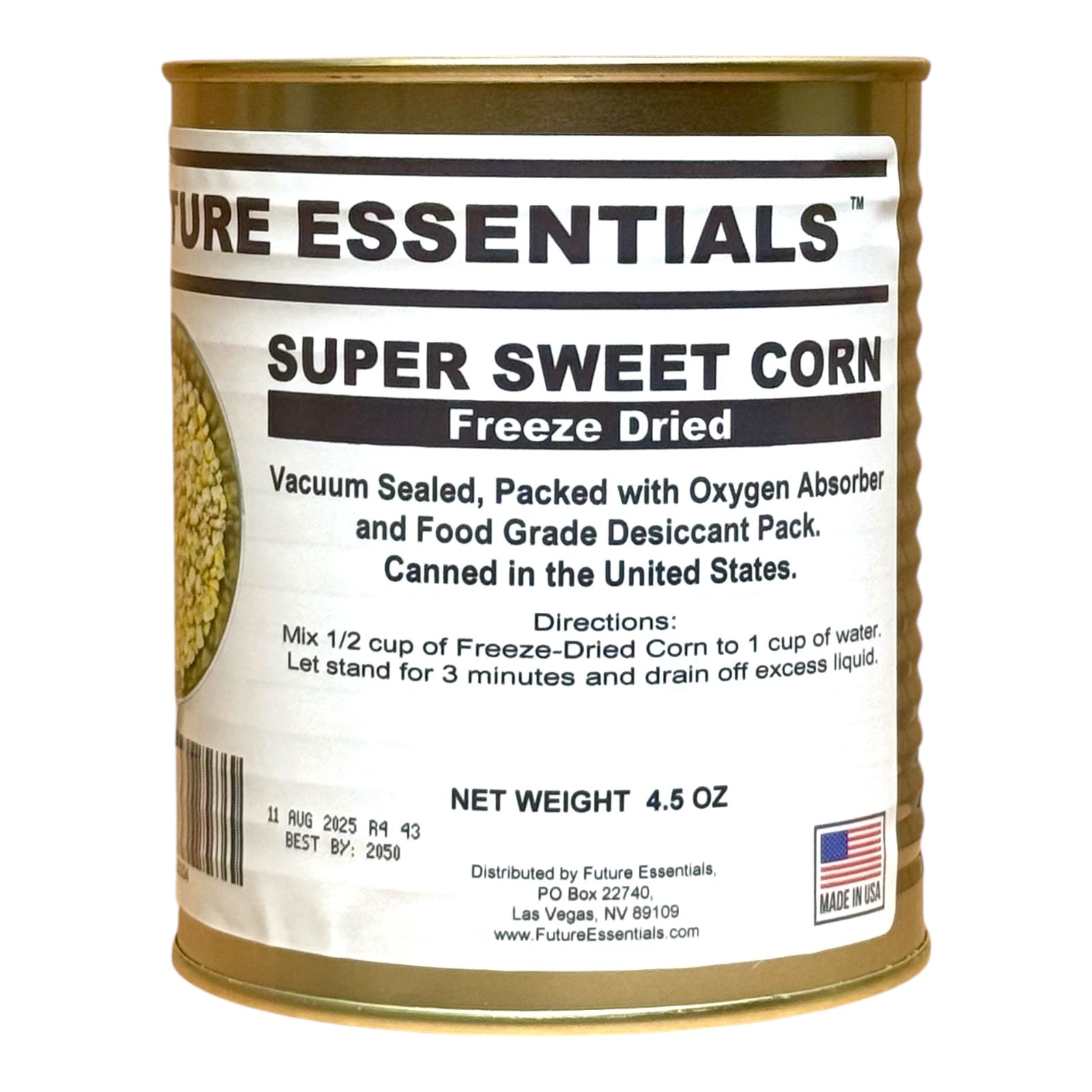 Sample Pack (6 Cans) of Future Essentials Freeze Dried Fruits and Vegetables