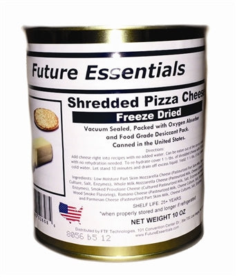 Future Essentials Freeze Dried Shredded Pizza Cheese