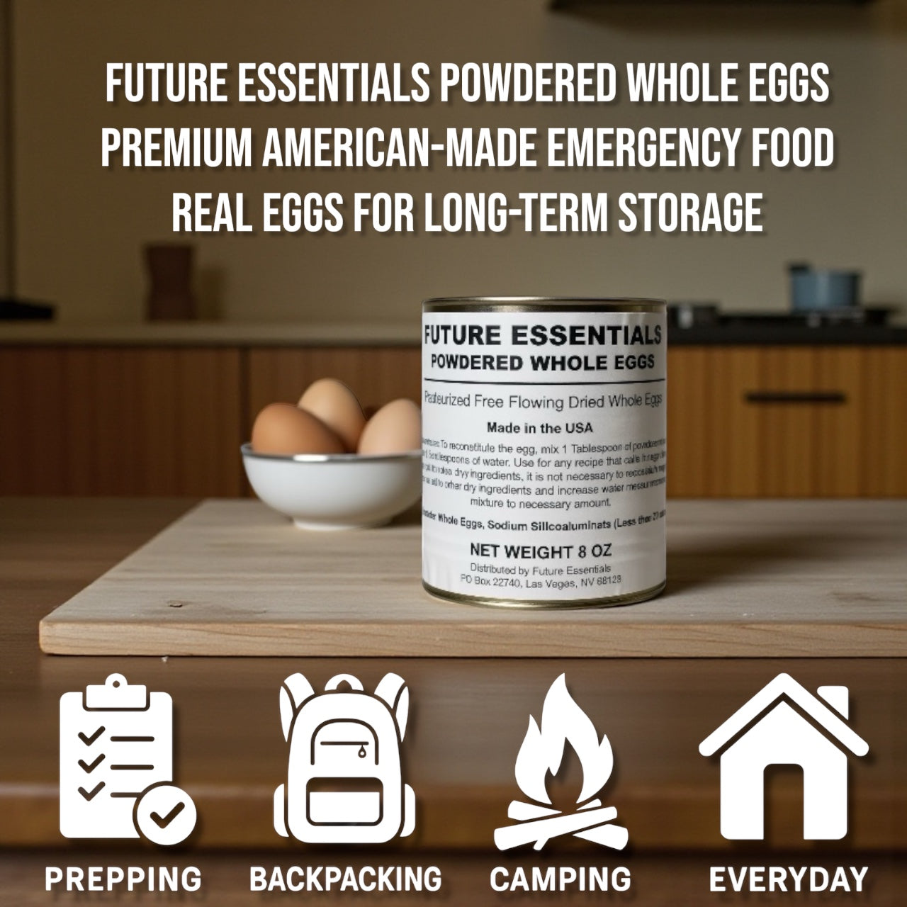 Future Essentials Powdered Whole Eggs (8 oz can)
