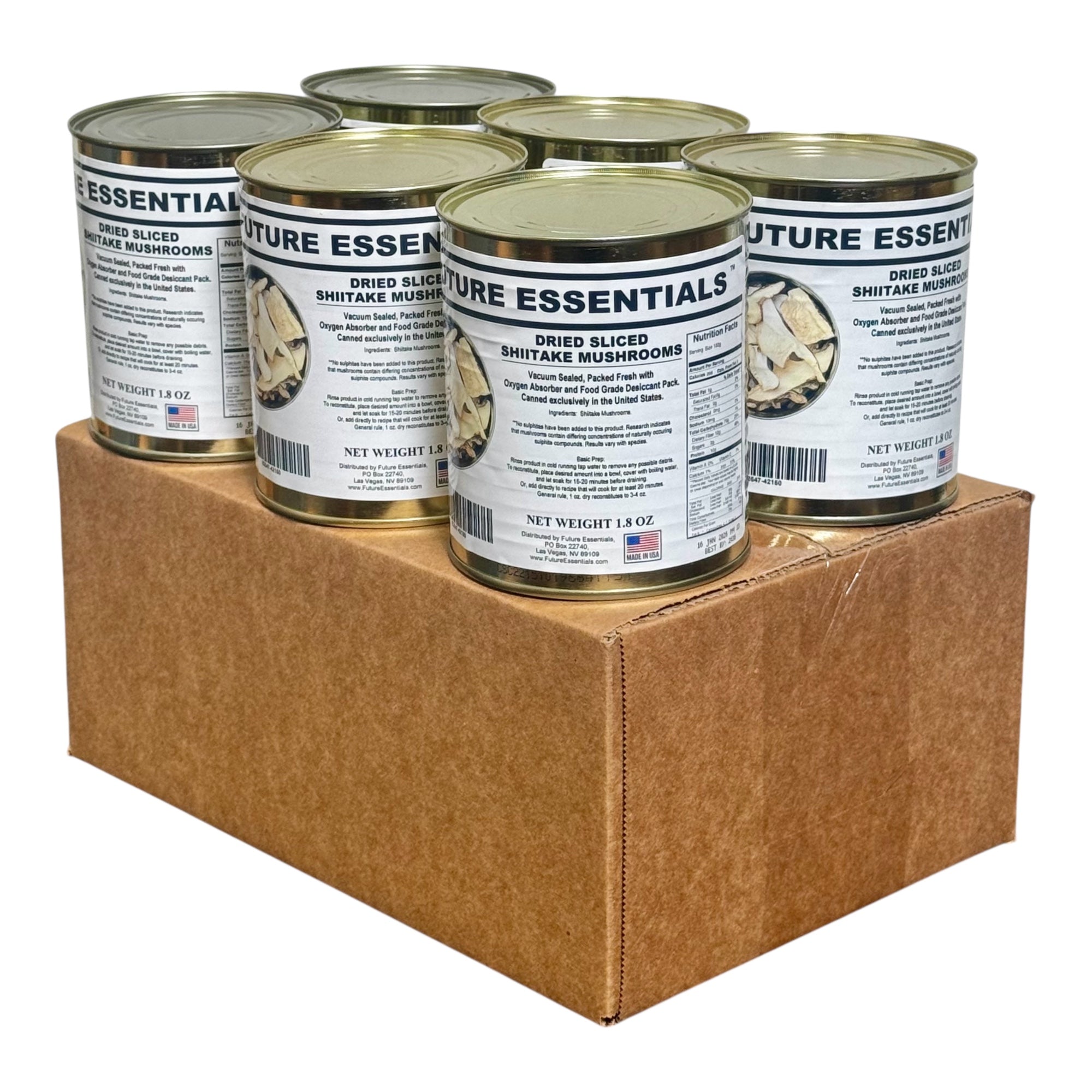 Future Essentials Dehydrated Sliced Shiitake Mushrooms