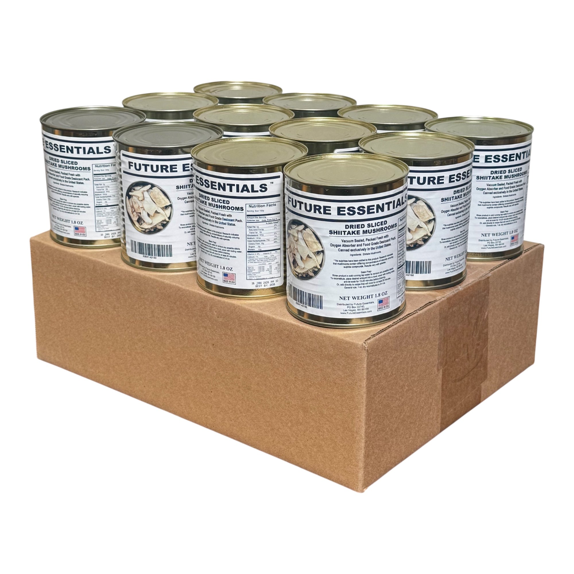 Future Essentials Dehydrated Sliced Shiitake Mushrooms