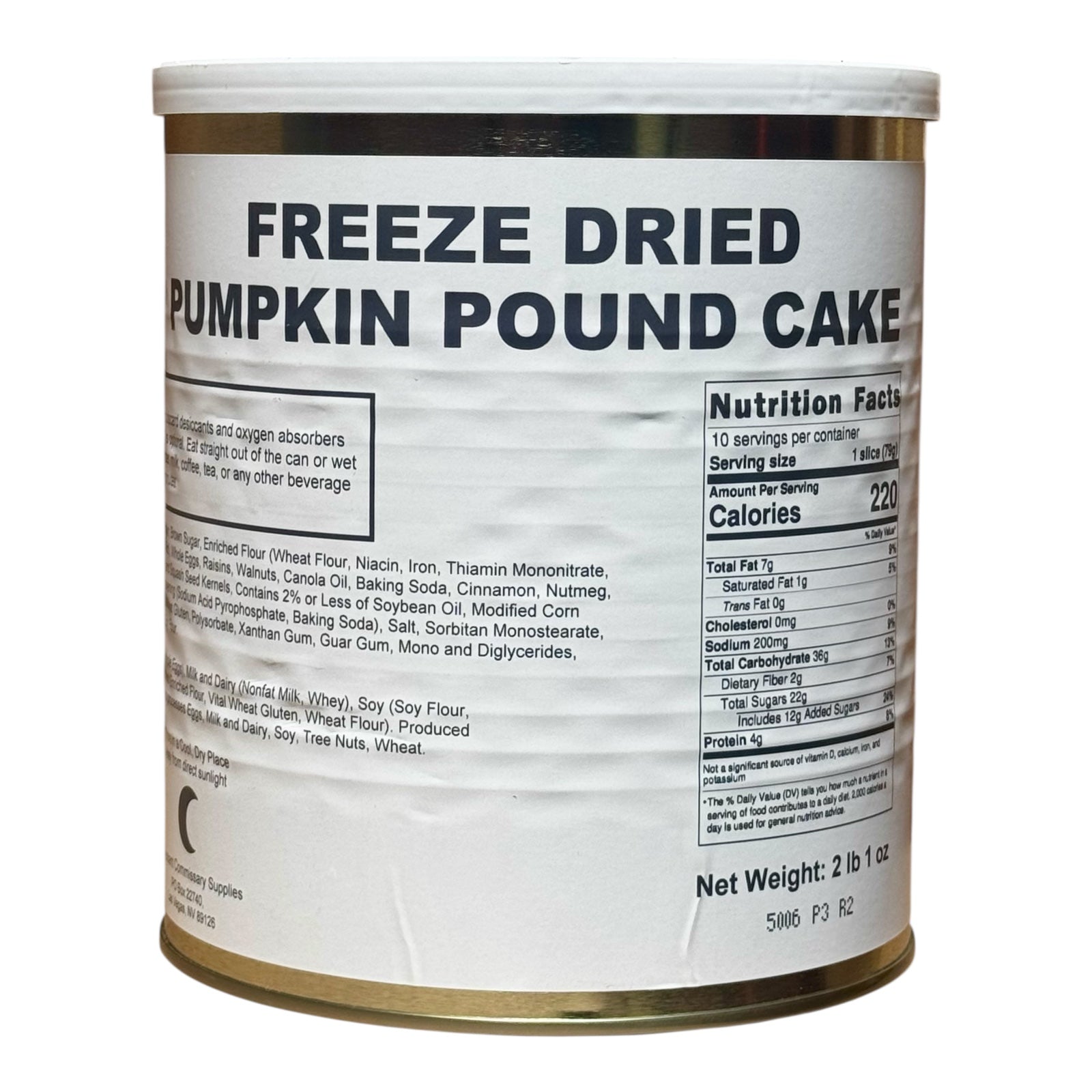 Military Surplus Freeze Dried Pumpkin Pound Cakes