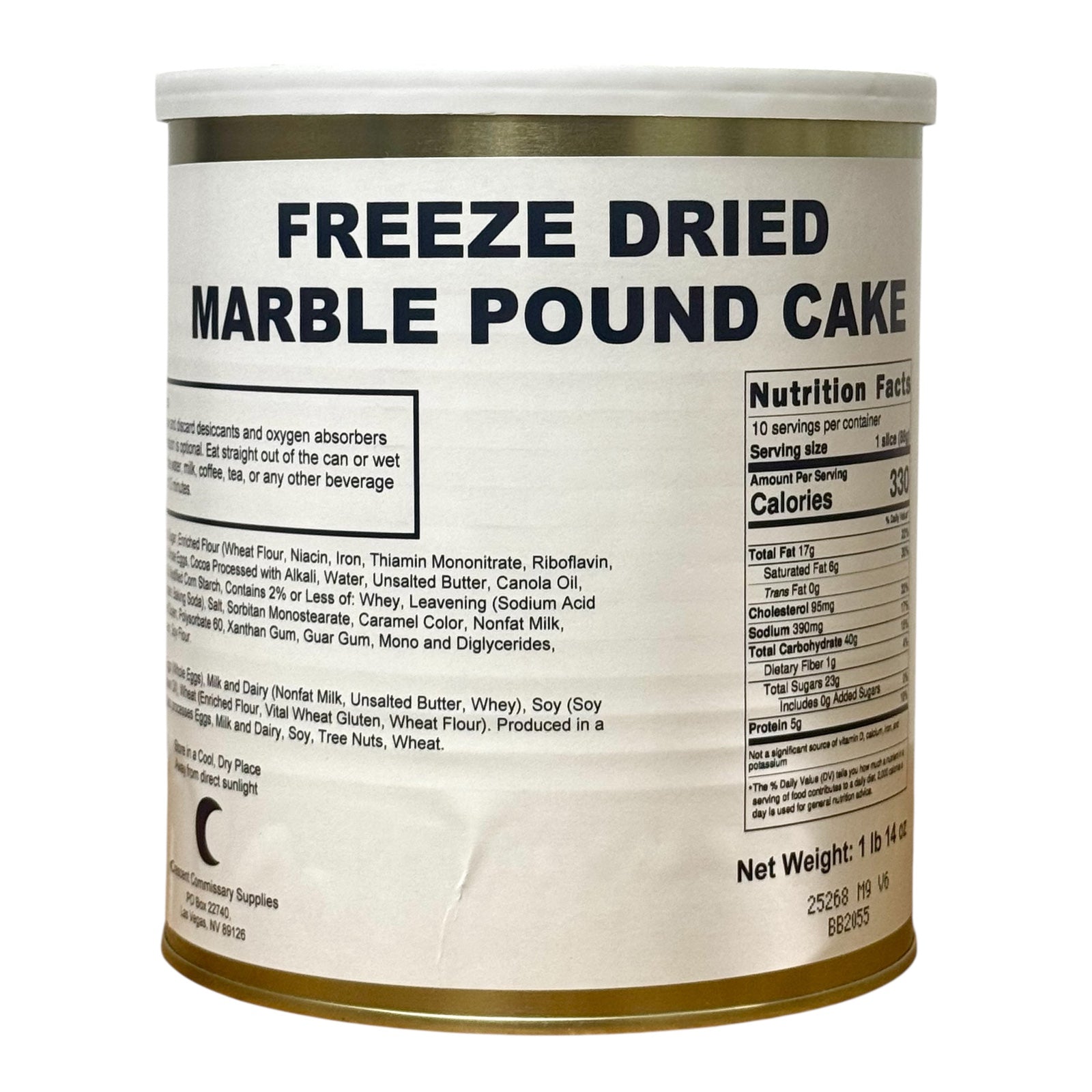 Military Surplus Freeze Dried Marble Pound Cakes