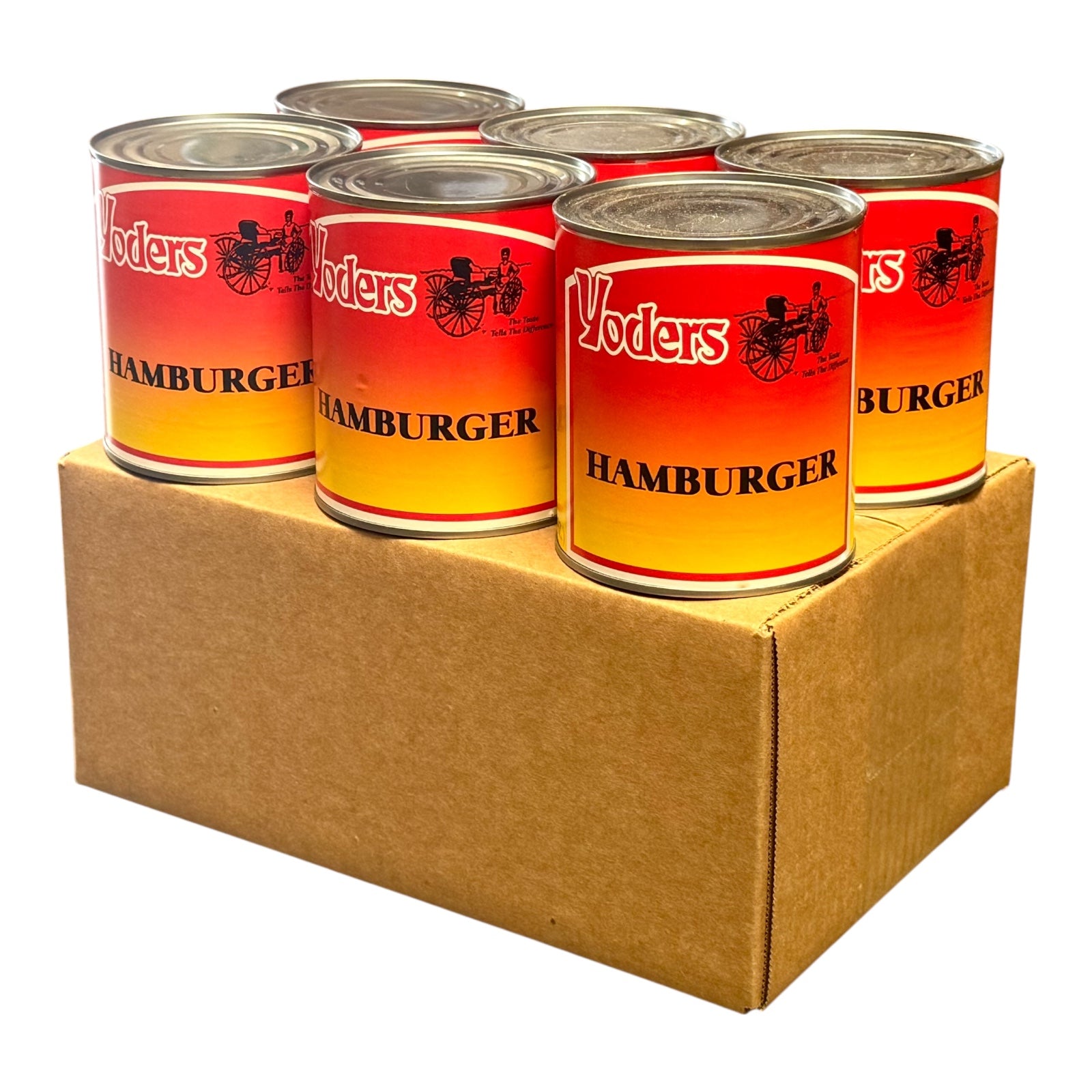 Yoder’s Canned Ground Beef/Hamburger | 28 oz can | Real USA Beef | Fully Cooked | Shelf Stable Survival Food | 10+ Year Shelf Life | Ready to Eat | Ideal for Prepping, Storage & Camping