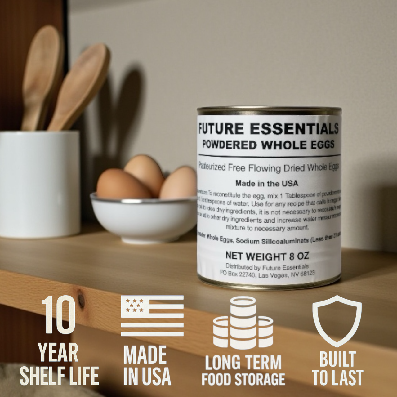 Future Essentials Powdered Whole Eggs (8 oz can)