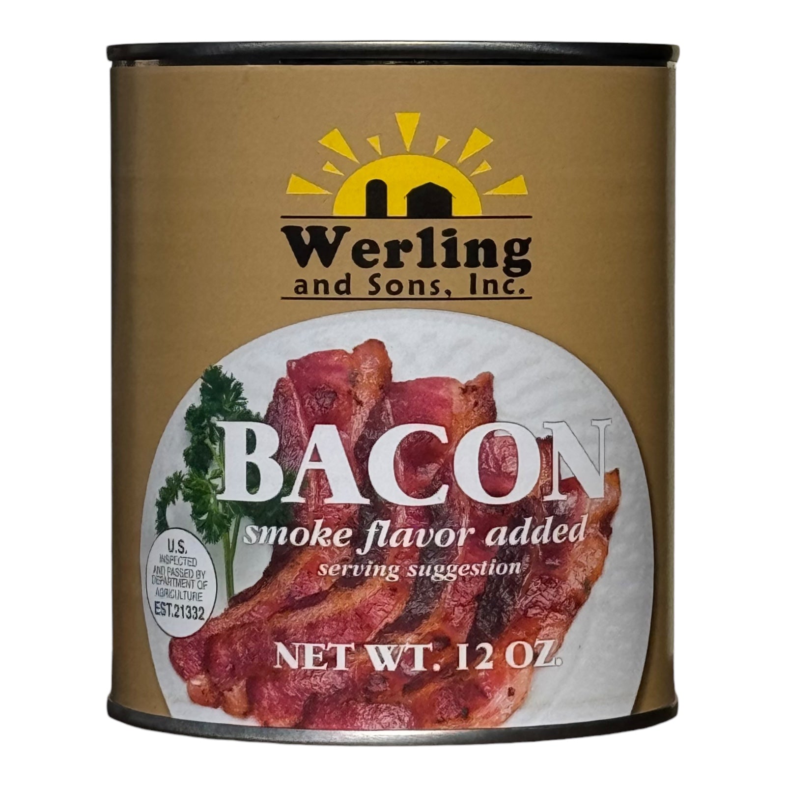 Werling and Sons Canned Bacon (12 oz can)