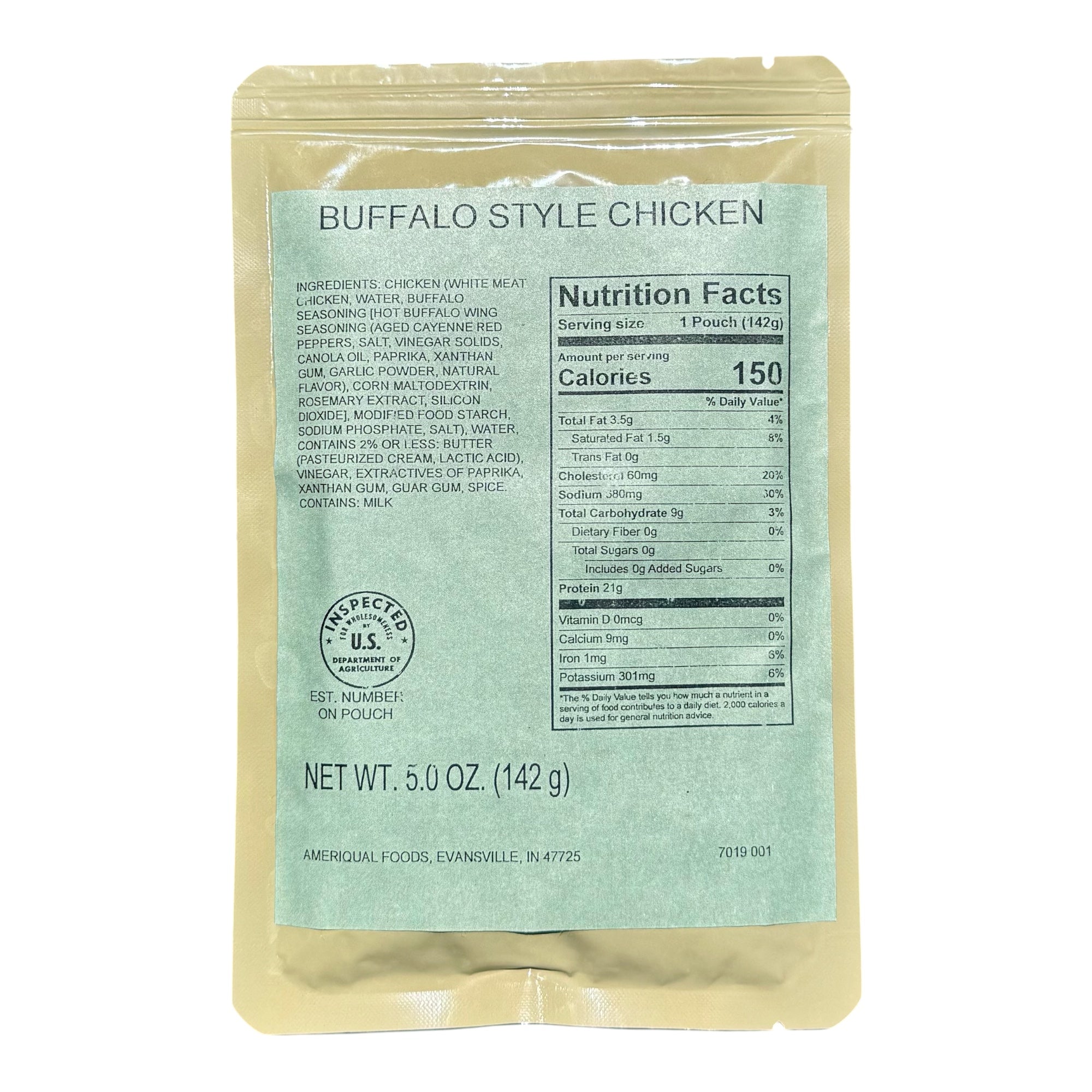 MRE Entree - Buffalo Style Chicken