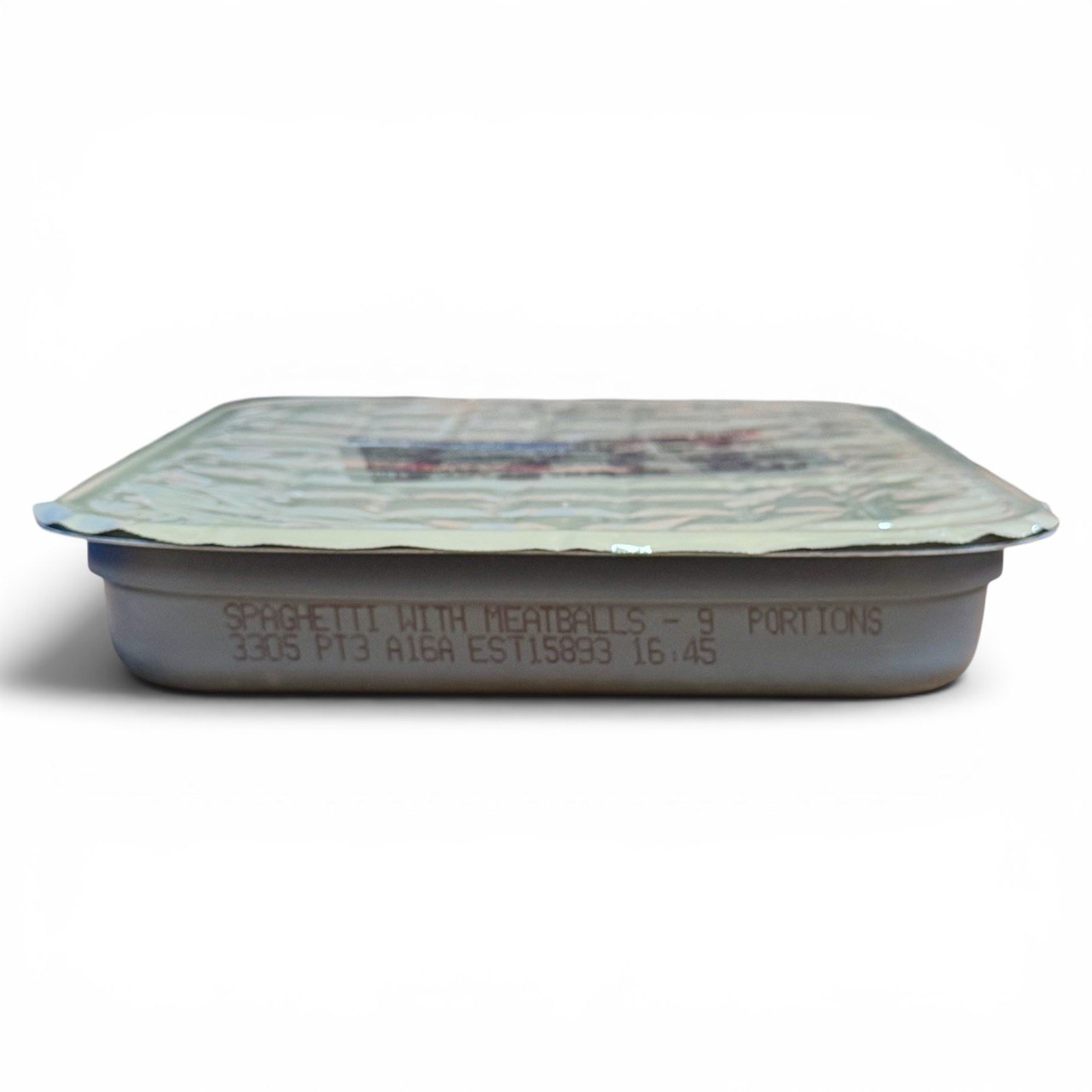 Military MRE Tray Pack, Spaghetti and Meatballs, Ready to Eat (UGR Component)