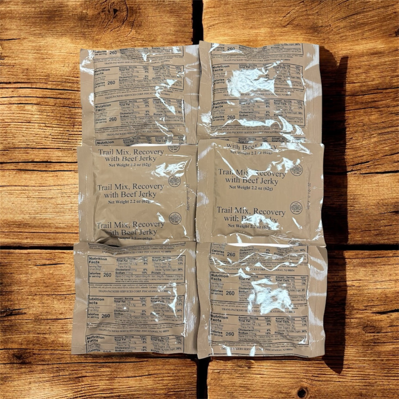 MRE Snack - Recovery Trail Mix with Beef Jerky (Trans Fat Free)