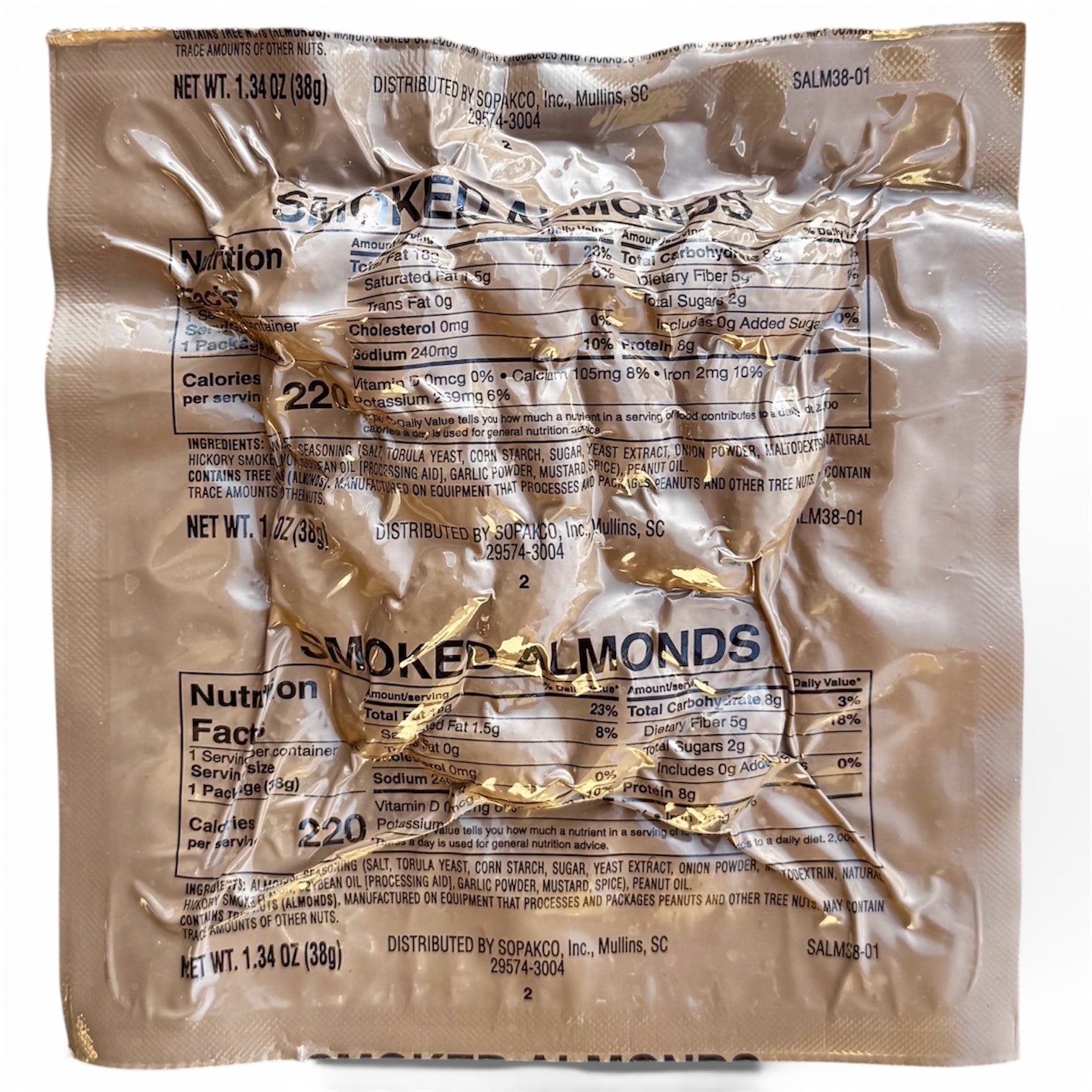 MRE Snack - Smoked Almonds (Trans Fat Free)