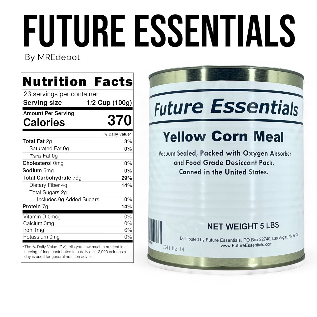 Future Essentials Yellow Corn Meal #10 Can