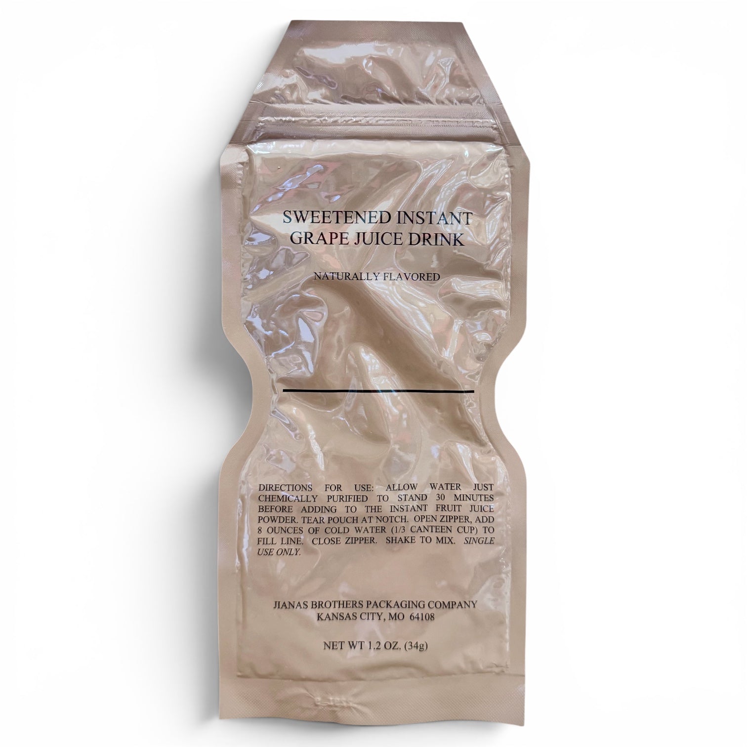 MRE Drink - Sweetened Instant Grape Juice Drink