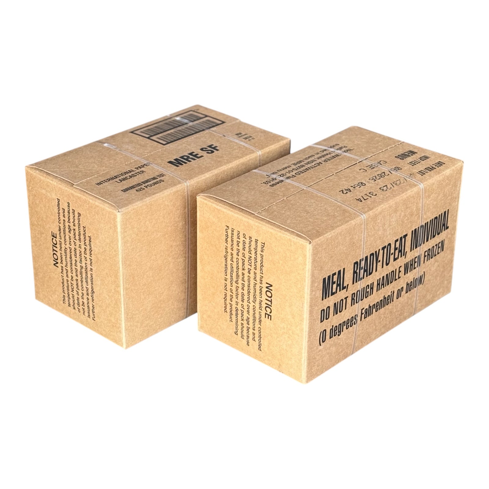 2 Cases (24 Meals) of Menu C Military MRE's with Heaters (First Inspection June 2027)