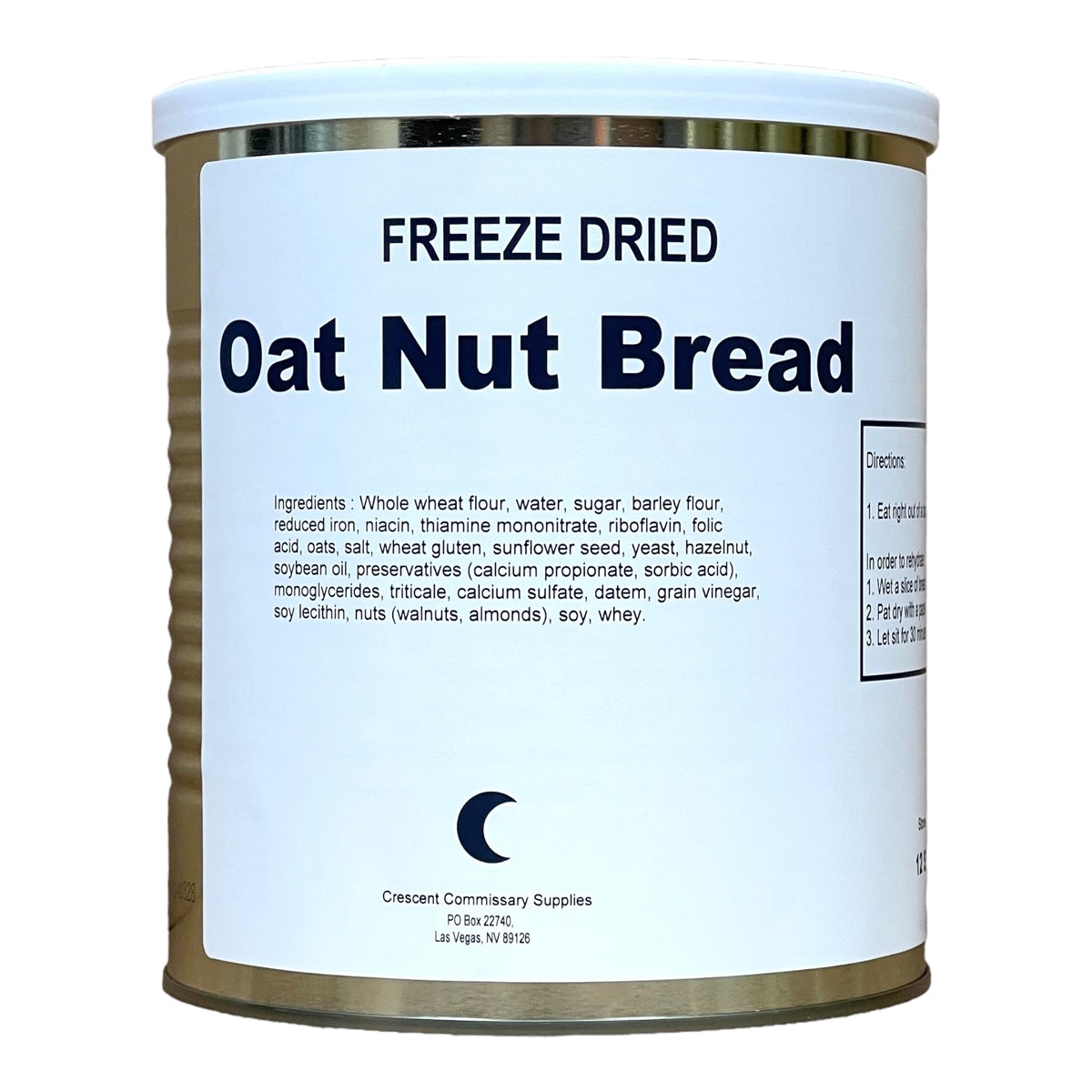 Freeze Dried Oat Nut Bread