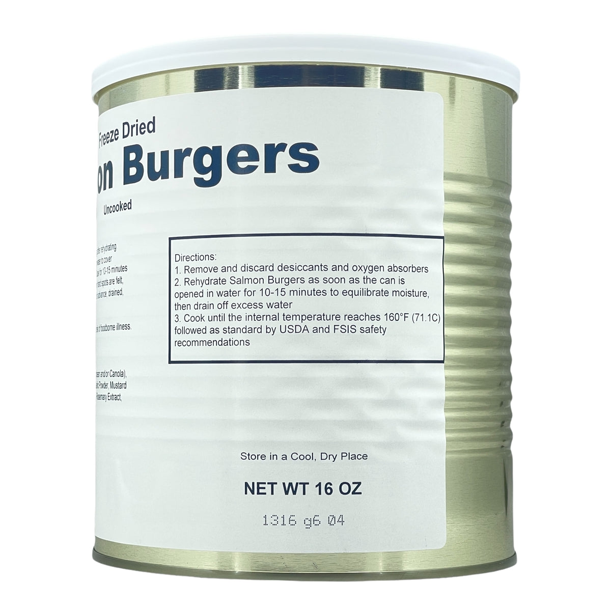 Military Surplus Freeze Dried Salmon Burgers