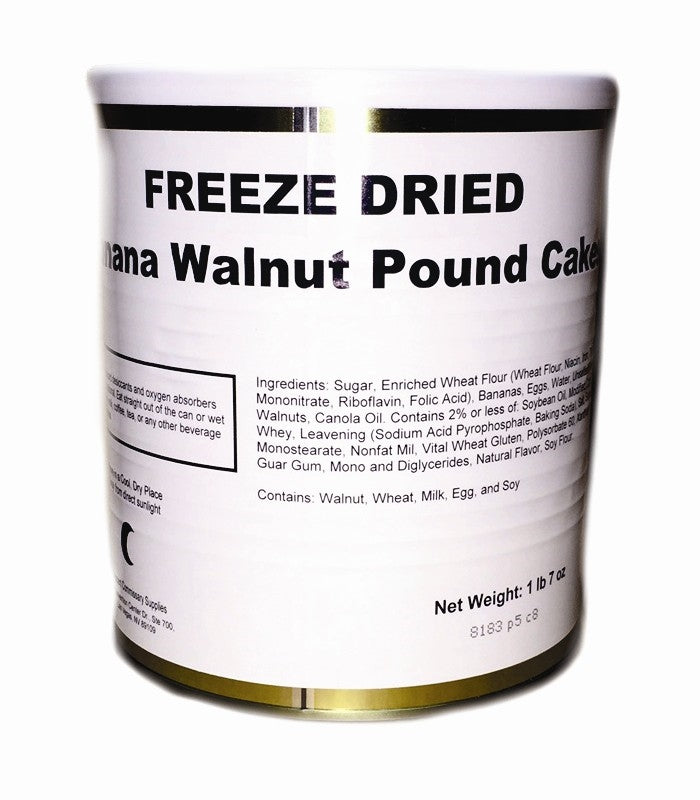 Freeze Dried Banana Walnut Pound Cakes