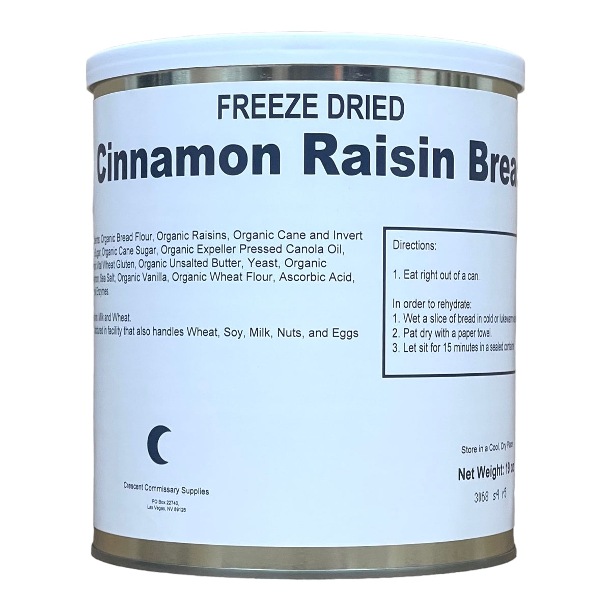 Freeze Dried Cinnamon Raisin Bread