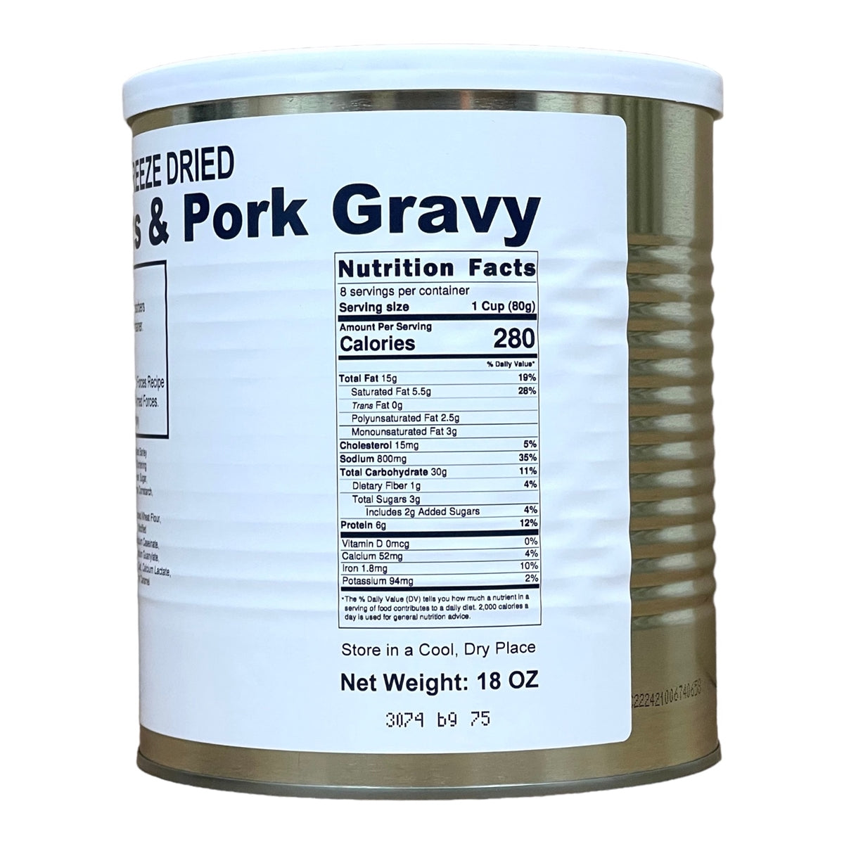 Military Surplus Freeze Dried Biscuits and Gravy