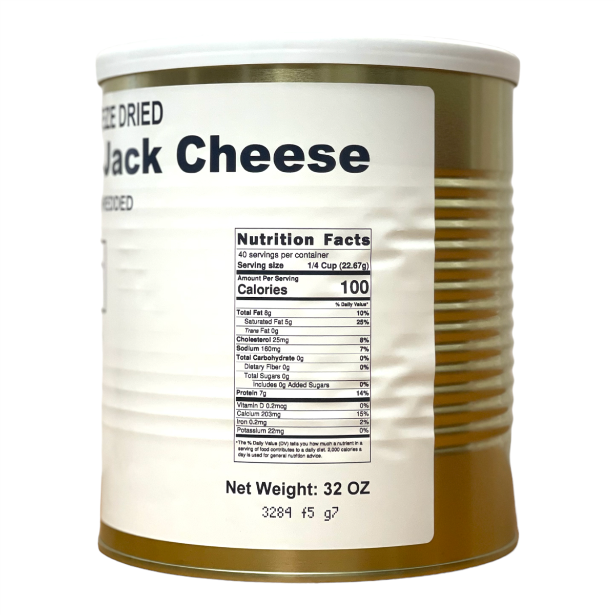 Military Surplus Freeze Dried Monterey Jack Cheese