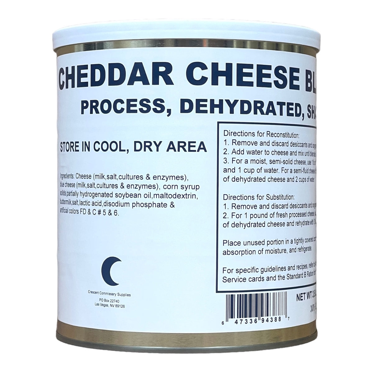 Dehydrated Powdered Cheddar Cheese Blend