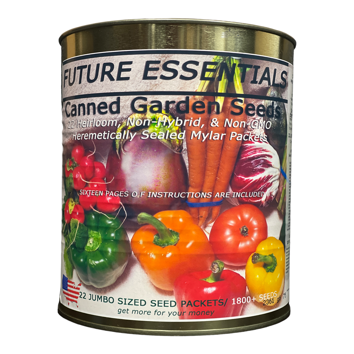 Heirloom/Non-GMO Canned Vegetable / Garden Seeds for Long Term Storage