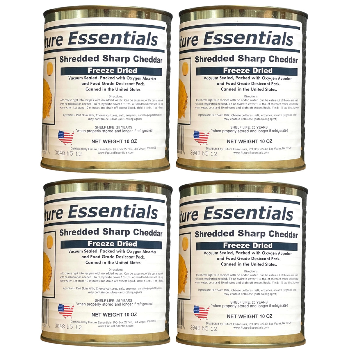 Case (12 Cans) of Future Essentials Freeze Dried Cheese Variety