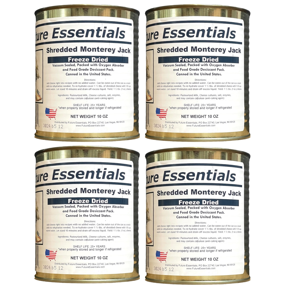 Case (12 Cans) of Future Essentials Freeze Dried Cheese Variety