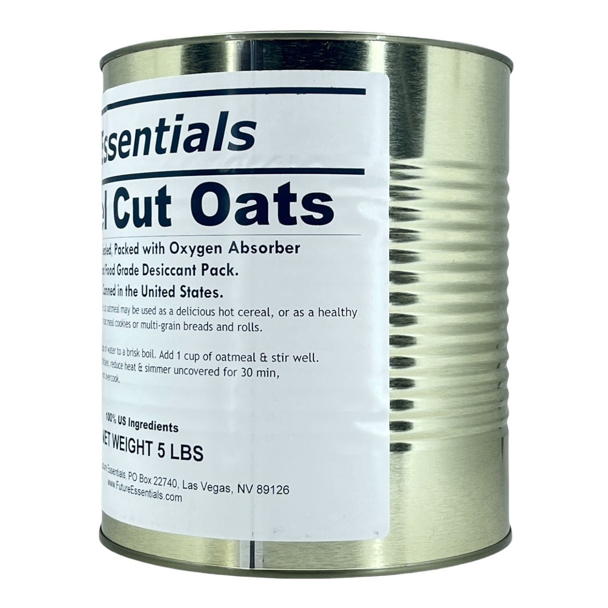 Future Essentials Steel Cut Oats #10 Can