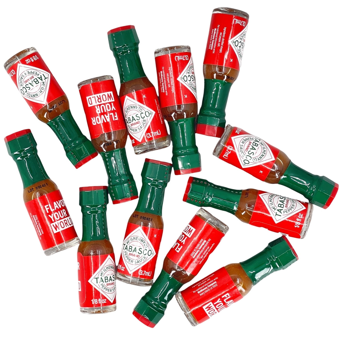 Condiment - 12 Tabasco Pepper Sauce Bottles (Red Bottle)