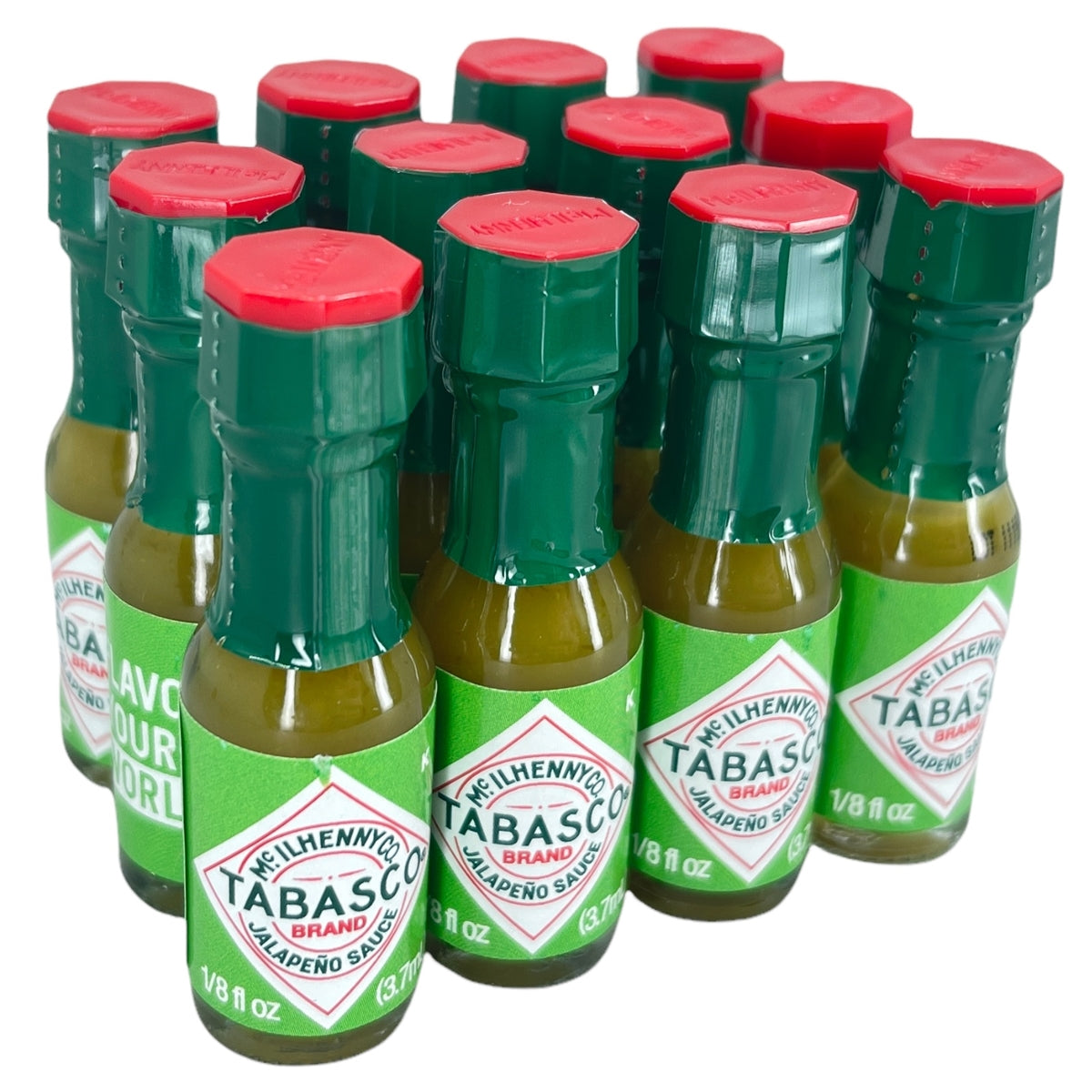 Condiment - 12 Tabasco Pepper Sauce Bottles (Green Bottle)