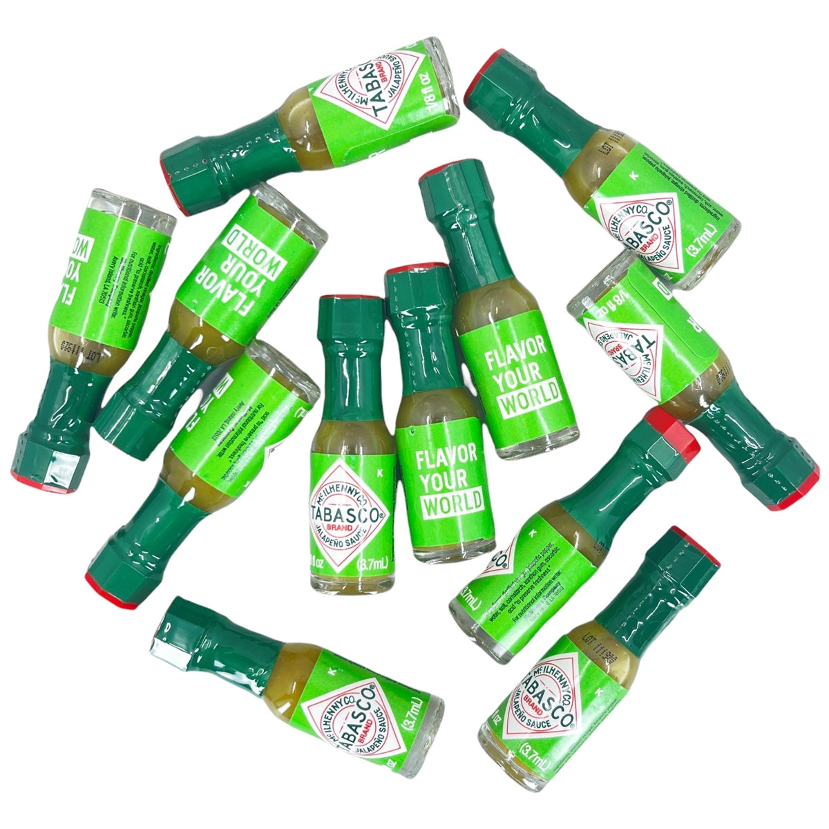 Condiment - 12 Tabasco Pepper Sauce Bottles (Green Bottle)