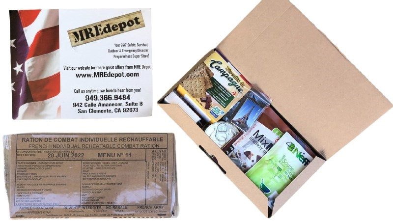 French Military MREs RCIR (24 Hour Ration)