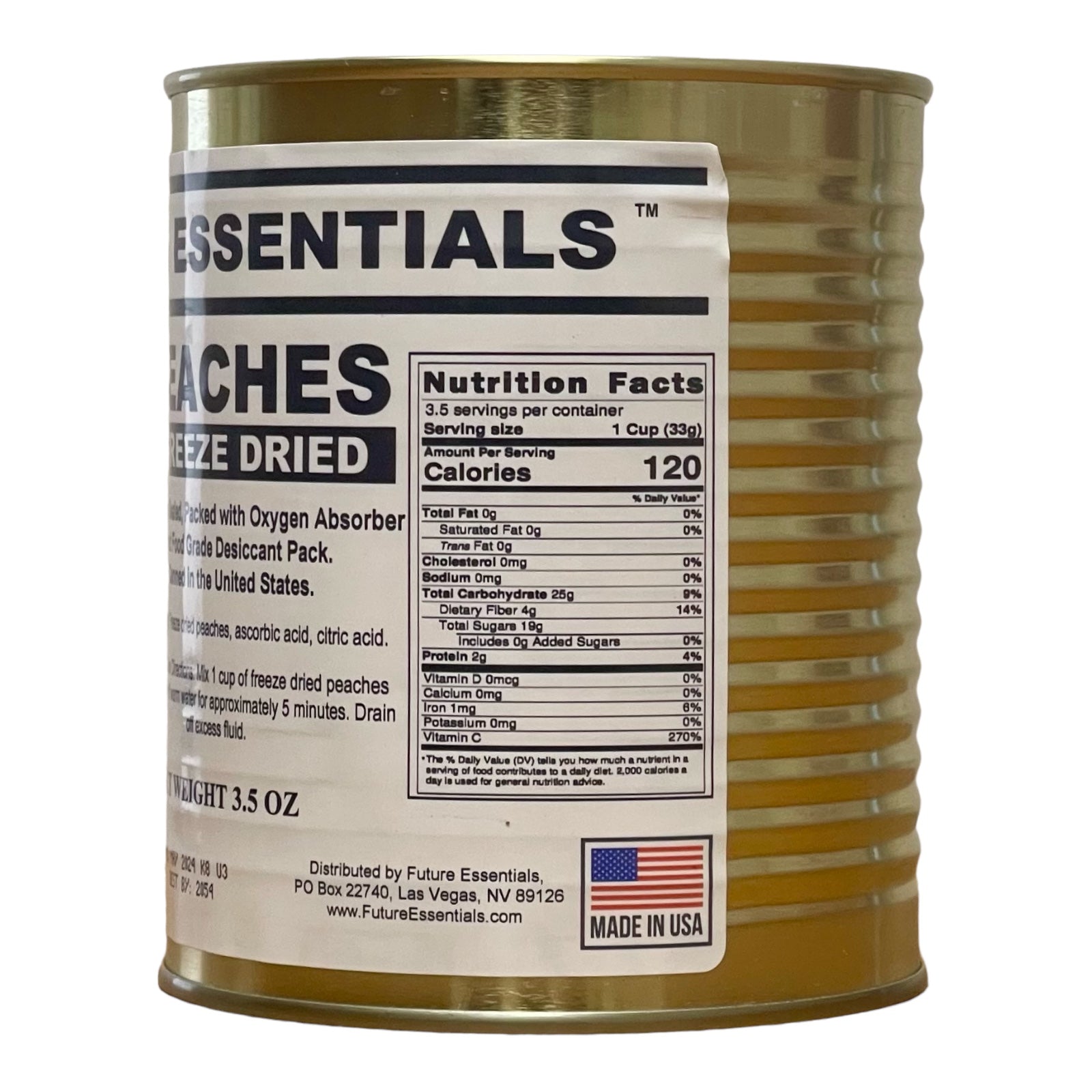 Future Essentials Freeze Dried Sliced Peaches