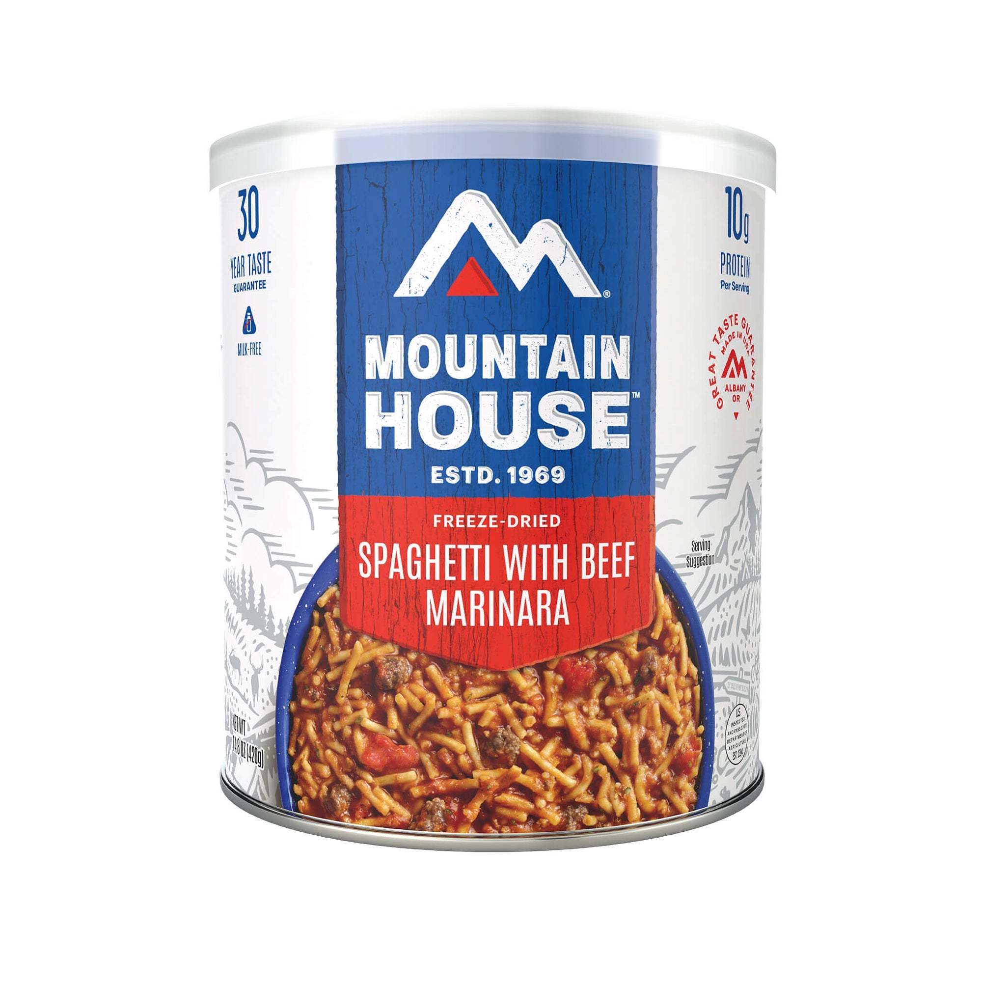 Spaghetti with Beef Marinara by Mountain House, Freeze Dried, #10 Can