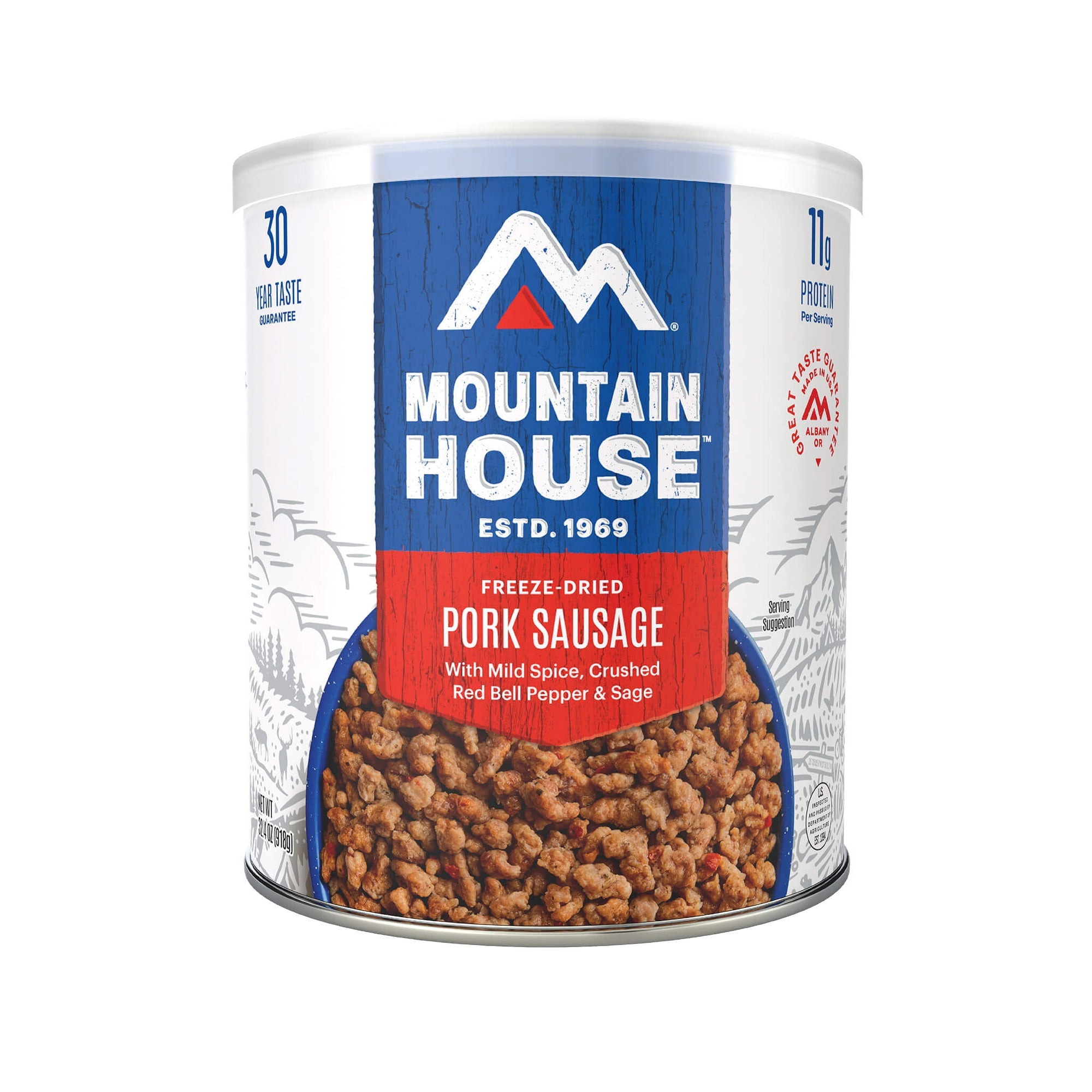Freeze Dried Pork Sausage by Mountain House, #10 Can