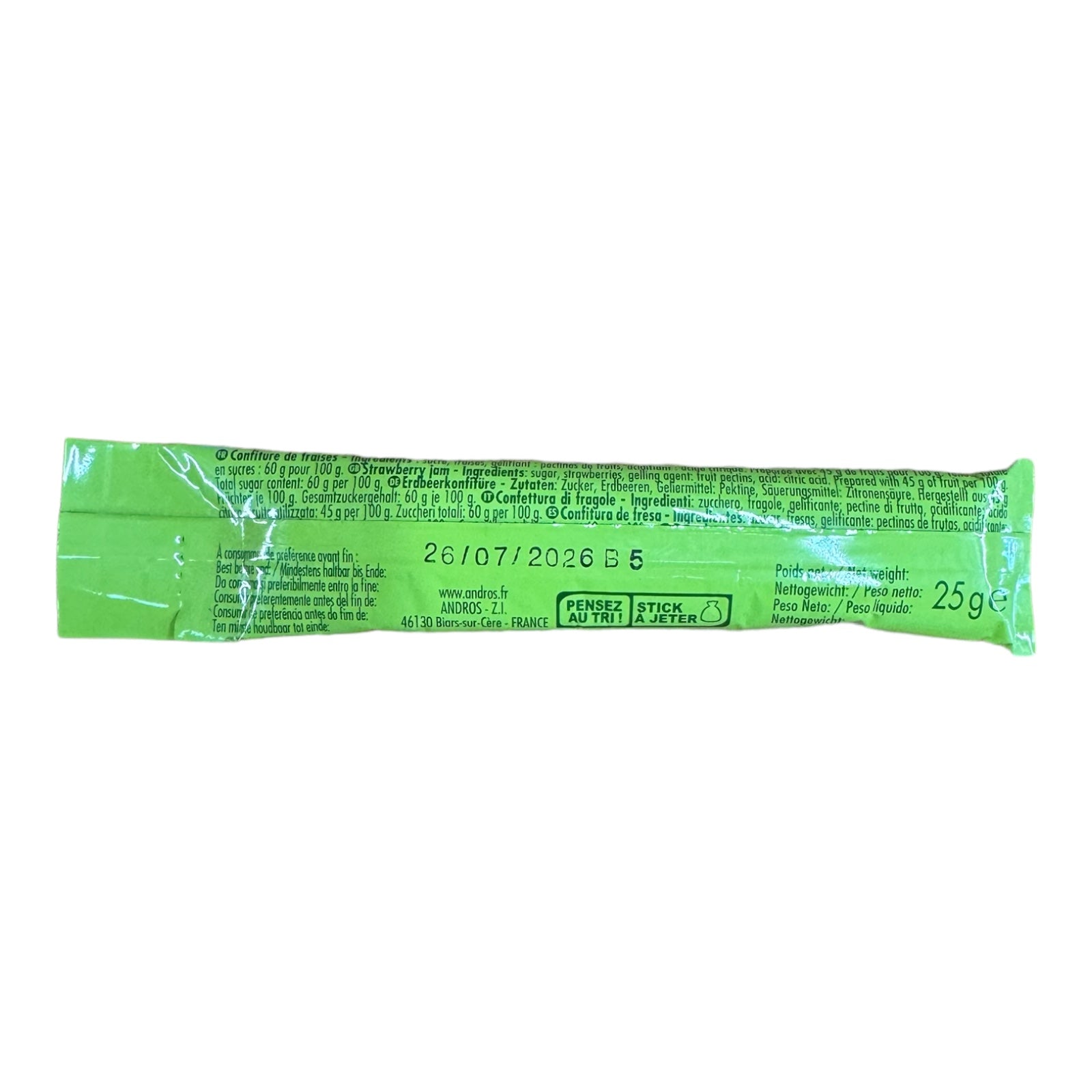 French Military MRE (RCIR) Component - Fruit Jam (variety of flavors)