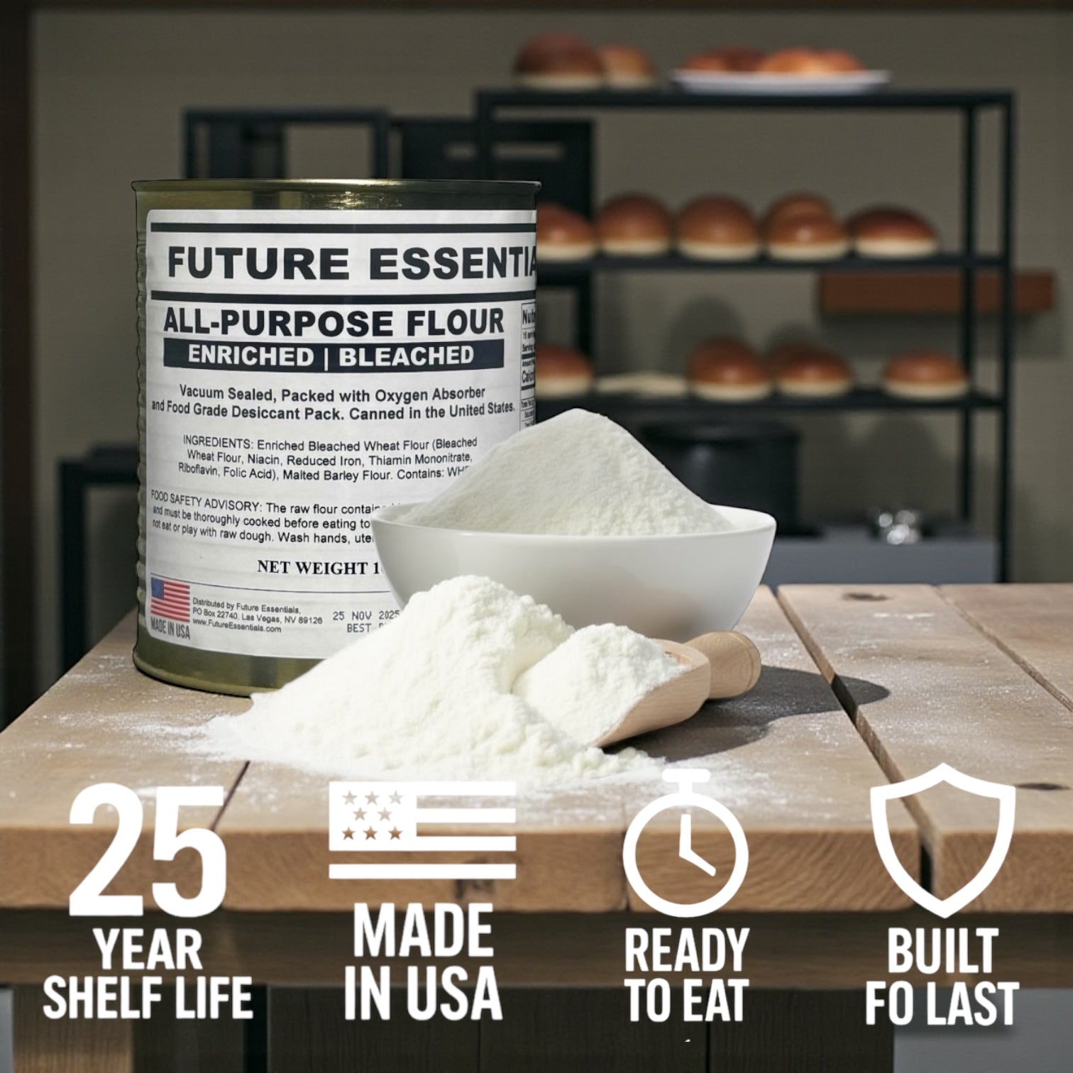シャンプー flour Future Essentials Canned All Purpose White Flour