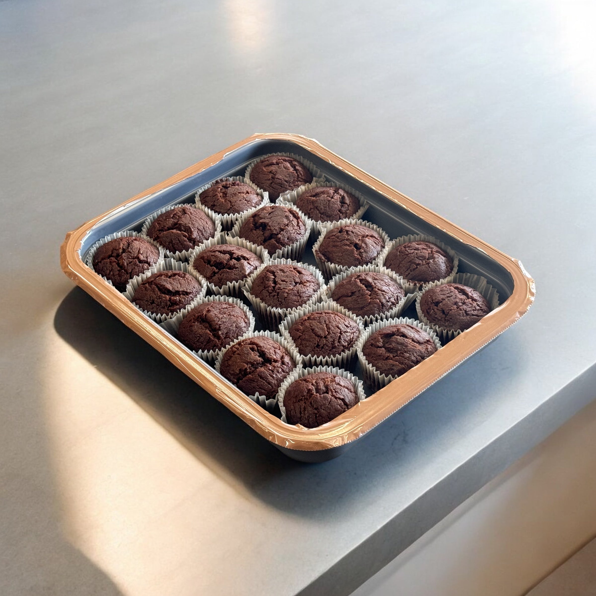 Military MRE Tray Pack, Chocolate Muffin, Ready to Eat.