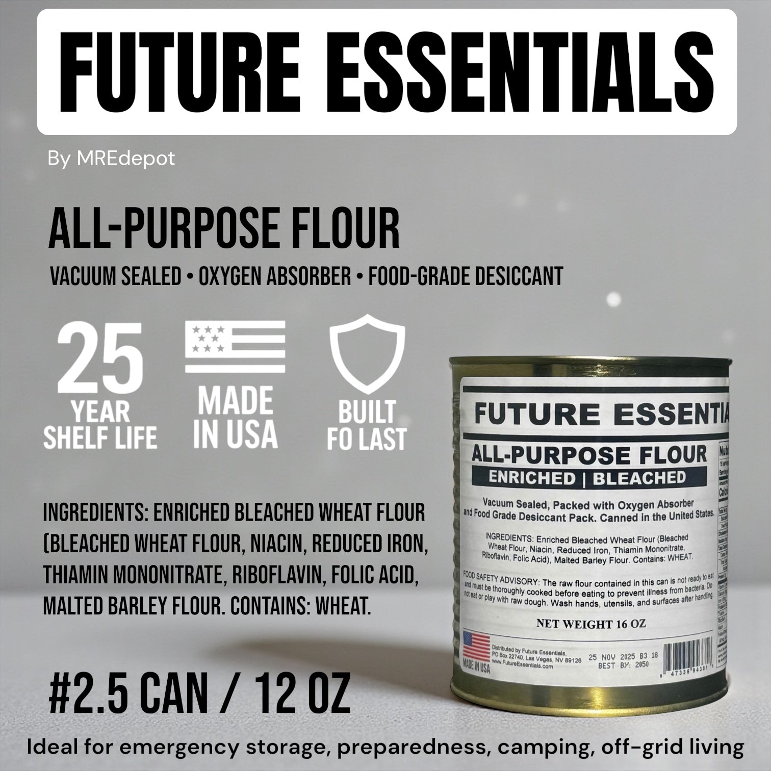 Future Essentials Canned All Purpose White Flour
